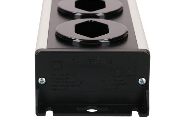 1970733_4 - Mediatech Steckdosenleiste Power Line 8x Typ 13 grau/schwarz 1.5m