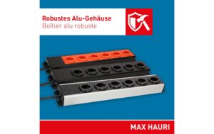 1970733_6 - Mediatech Steckdosenleiste Power Line 8x Typ 13 grau/schwarz 1.5m