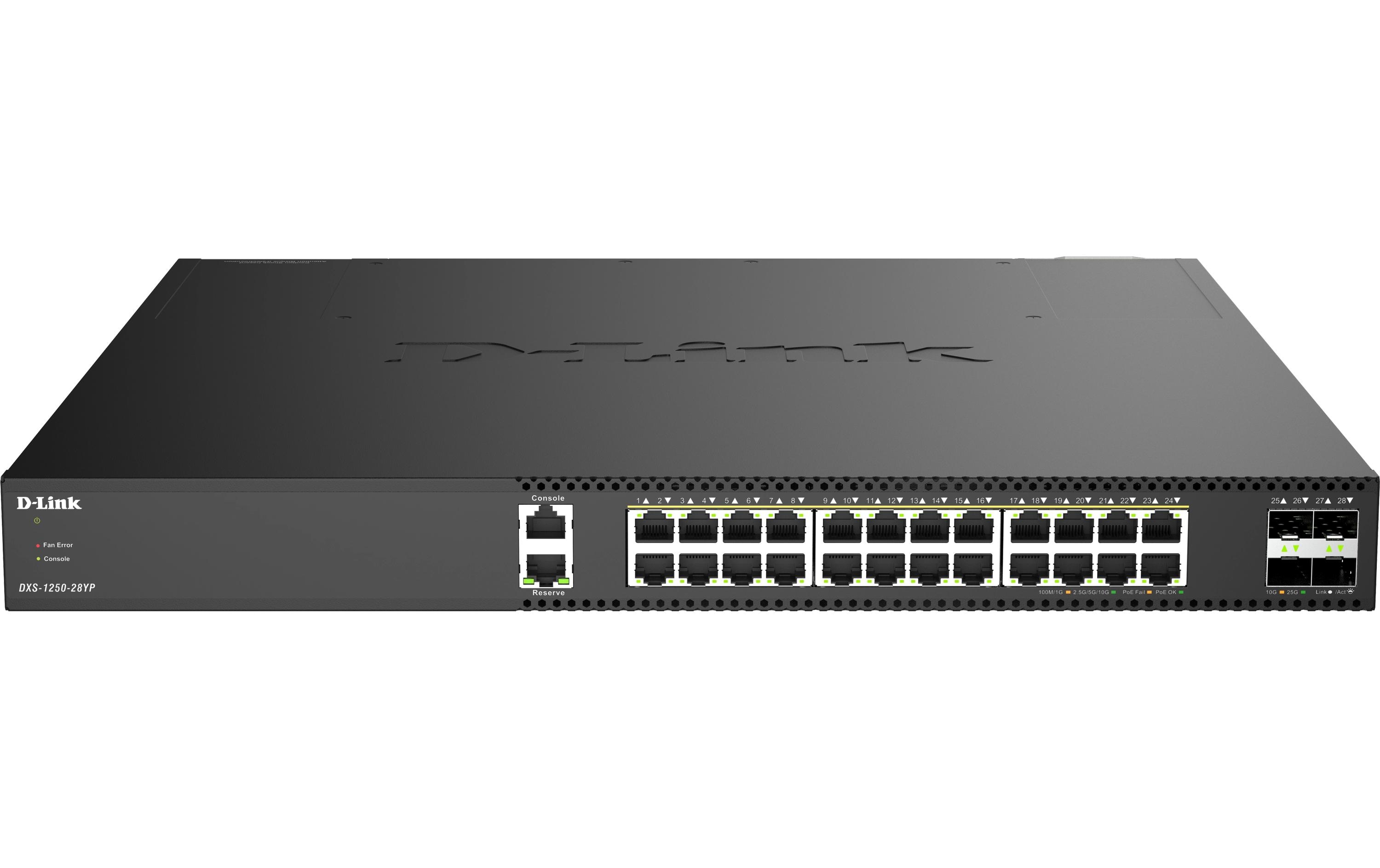 1971791 - Mediatech D-Link DXS-1250-28YP: 28- P. Smart Switch 24x 10GE RJ45, 4x SFP28+ Port kaufen Schweiz | Mediatech.ch