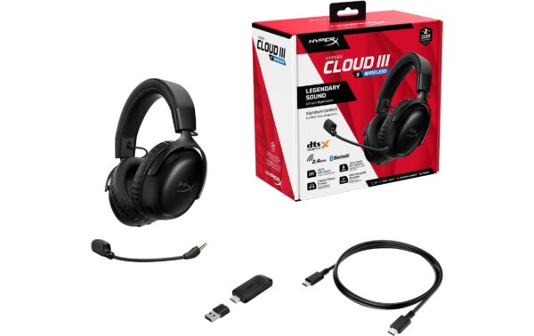 HyperX Cloud III S, schwarz Wireless, USB-A/USB-C