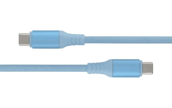 1974531_2 - Mediatech Club 3D, USB C magnetisches Kabel 240W PD3 blau, 2m