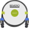 1976681 - Mediatech Bemero BSC2929-500BK SpeakON Kabel 5m Lautsprecherkabel 2x1.5mm2, schwarz