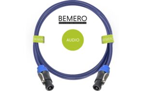 Bemero BSC3333-500BL SpeakON Kabel 5m Lautsprecherkabel 4x2.5mm2, schwarz