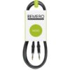 Bemero BAC1515-150BK 6.3 Klinke m+m 1.5m Linekabel, symmetrisch, schwarz, M-Serie
