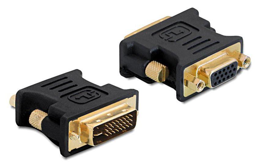 197950 - Mediatech Delock Adapter DVI-I-Stecker zu VGA-Buchse 24+5 Pin DVI Stecker auf VGA 15Pin Buchse kaufen | Mediatech.ch
