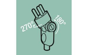1979512_2 - Mediatech Klappstecker-Verlängerungskabel, 5m, ws 3-polig, T12/T13, Klappstecker