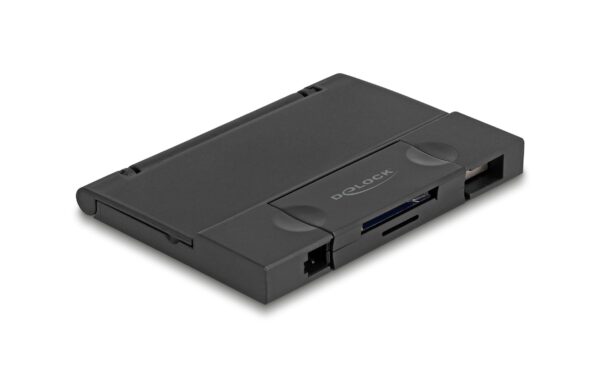 Delock USB-C und A Card Reader, 5Gbps für SD & Micro SD, mit Speicherkarten Etui
