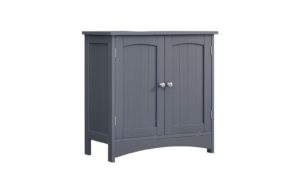 Vasagle Waschbeckenschrank, Grau 60 x 30 cm (BxHxT), MDF