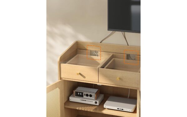 Vasagle Kommode, Weiss 70x40x90 cm (LxBxH), MDF