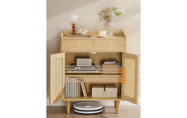 Vasagle Kommode, Weiss 70x40x90 cm (LxBxH), MDF