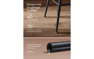 Vasagle Barhocker, 2er Set, Braun-Schwarz 56x101.3 cm (DxH), Kunstleder, Eisen, etc.