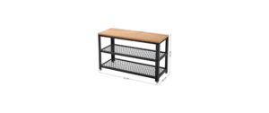 Vasagle Schuhgestell aus Holz und Metall 73x30x45 cm (LxBxH)