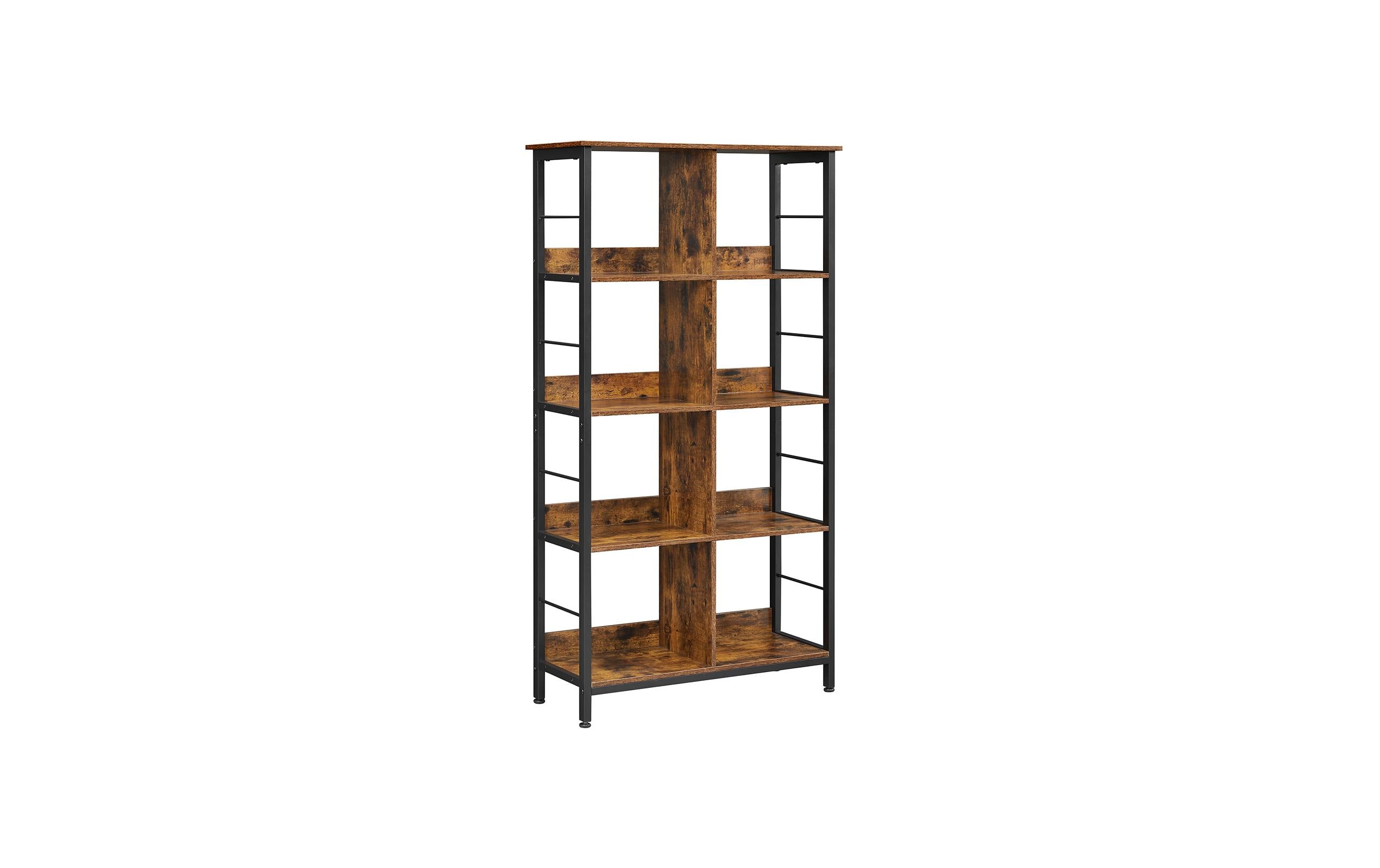 1981909 - Mediatech Vasagle Regal Vintagebraun-Schwarz 80x33x149 cm (LxBxH), Holz, Stahl kaufen Schweiz | Mediatech.ch