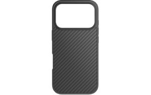 1982288_1 - Mediatech BlackRock Cover Robust Carbon für Apple iPhone 17 Pro, Schwarz