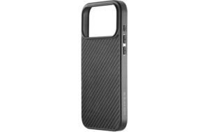 1982288_2 - Mediatech BlackRock Cover Robust Carbon für Apple iPhone 17 Pro, Schwarz