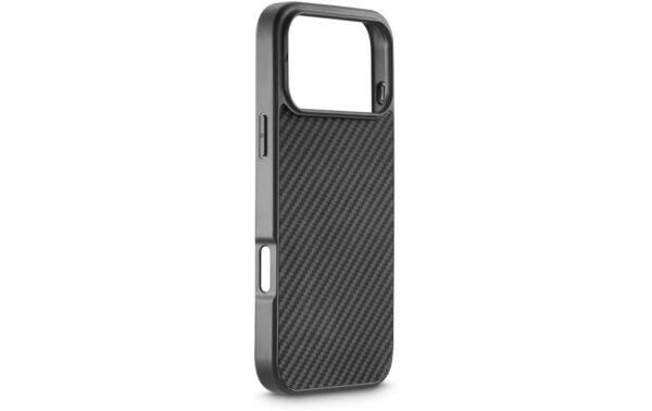 1982288_7 - Mediatech BlackRock Cover Robust Carbon für Apple iPhone 17 Pro, Schwarz