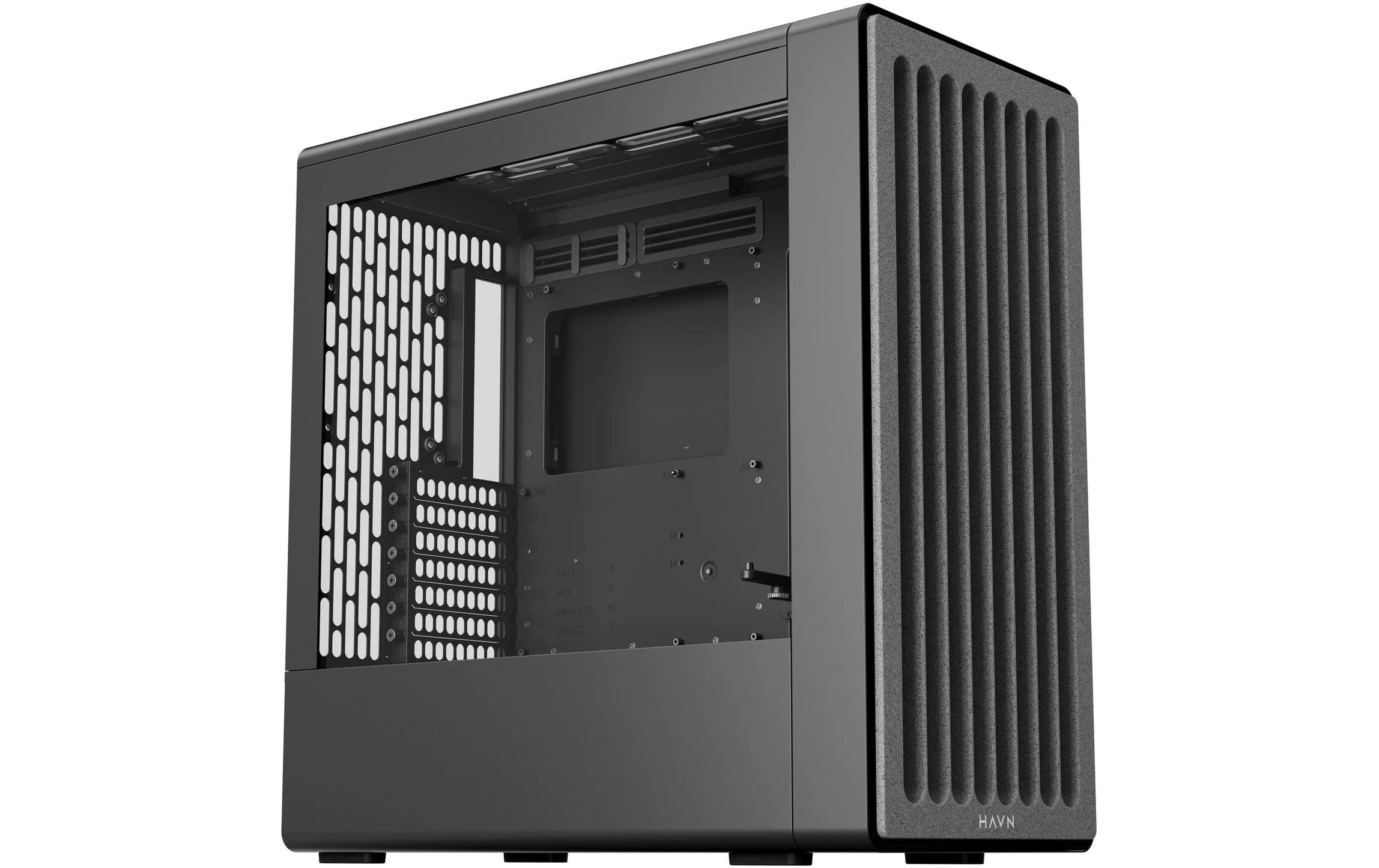 1983088 - Mediatech Lian Havn BF 360 Midi-Tower, EATX, Schwarz kaufen Schweiz | Mediatech.ch