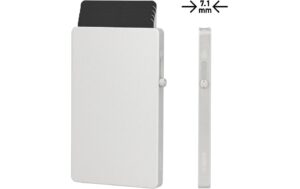 Valenta Card Protector - Thin Aluminium, MagSafe, Silver