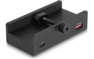 Delock Externer USB Hub, 4 Port 1xUSB-C, 3xUSB-A, mit Feststellschraube