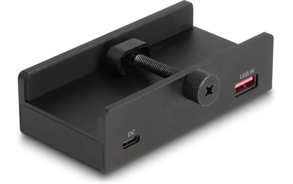 Delock Externer USB Hub, 4 Port 1xUSB-C, 3xUSB-A, mit Feststellschraube