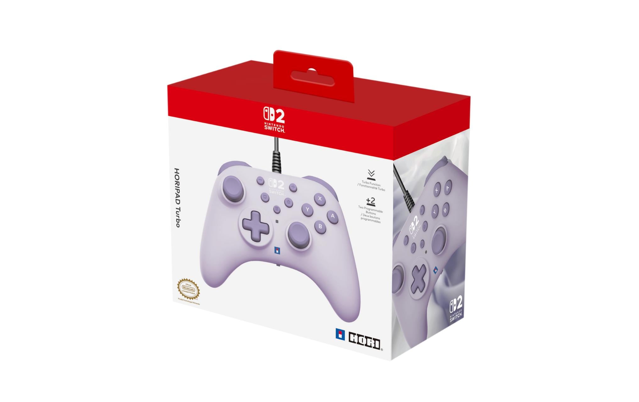 1985734_4 - Mediatech Horipad Controller cozy lavender Switch 2, kabelgebunden