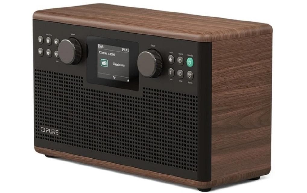 1985792_1 - Mediatech Pure DAB+ Radio Classic H6 Coffee brown, Stereo, 2x 15W, BT, USB, AUX