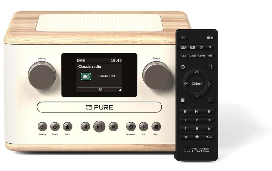 1985793 - Mediatech Pure DAB+ Radio Classic C-D4 Cotton white, Mono, CD, BT, USB, AUX, FB kaufen Schweiz | Mediatech.ch