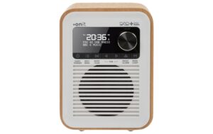 1986710_1 - Mediatech onit DAB/DAB+ Radio Marcando weiss, Akku, 40 Stationen, BT5.0, Wecker