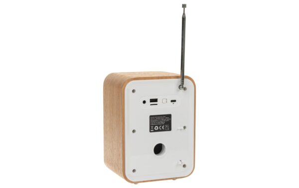 1986710_3 - Mediatech onit DAB/DAB+ Radio Marcando weiss, Akku, 40 Stationen, BT5.0, Wecker
