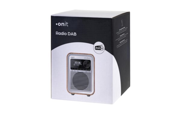 1986710_6 - Mediatech onit DAB/DAB+ Radio Marcando weiss, Akku, 40 Stationen, BT5.0, Wecker