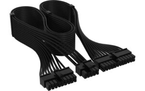 Netzteil Zubehör Corsair Kabel Motherboard Connector, 24Pin, 610mm, Sleeved, Schwarz