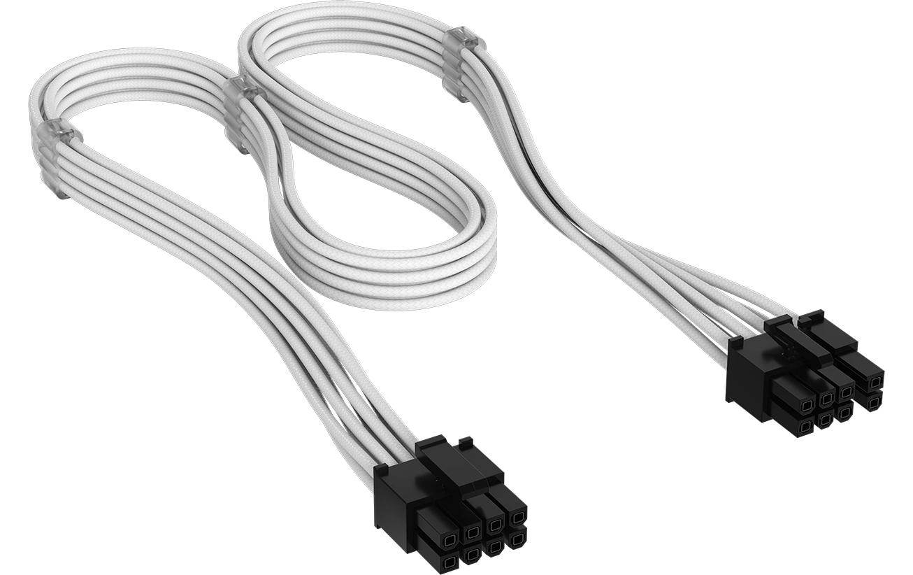 1987524 - Mediatech Netzteil Zubehör Corsair Kabel PCIe Power Connector, 8Pin (6+2 split), 650mm, Weiss kaufen Schweiz | Mediatech.ch