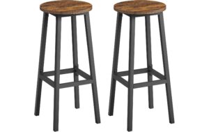 1987809 - Mediatech Vasagle Barhocker, 2er Set, Braun-Schwarz 32x74 cm (DxH), Traglast 100 kg kaufen Schweiz | Mediatech.ch