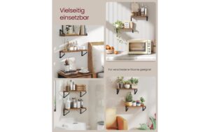 1987827_3 - Mediatech Vasagle Wandregal Industrial, 2er Set 40x12.8x11.2 cm (LxBxH), Spanplatte, Stahl