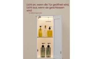 1987835_2 - Mediatech Vasagle Aufbewahrungsschrank mit 2 Türen 30x30x170 cm (LxBxH), MDF, Weiss
