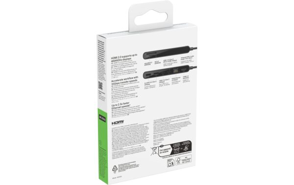 1988627_2 - Mediatech Belkin Connect 8-in-1 USB-C Hub Dual USB-C Ports, Schwarz