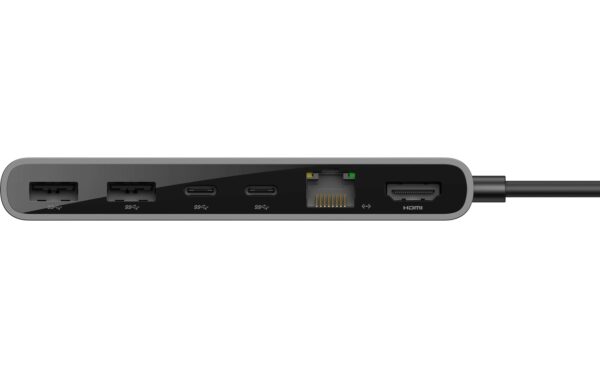 Belkin Connect 8-in-1 USB-C Hub Dual USB-C Ports, Silber