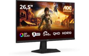 1989656_1 - Mediatech AOC 27 Q27G41ZDF, 2560x1440, 240Hz OLED HDMI, DP, Hub, Speakers, HV, Pivot