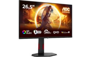 1989658_1 - Mediatech AOC 27 Q27G4SDR, 2560x1440, 360Hz OLED HDMI, DP, Hub, Speakers, HV