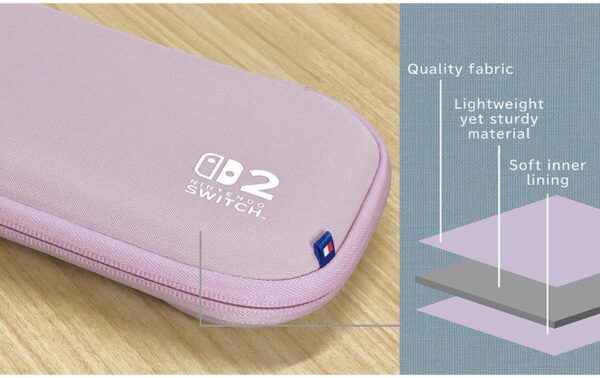 1989917_2 - Mediatech Nintendo Switch 2 Tough Pouch Lavender Switch 2 Case