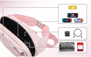 1989918_5 - Mediatech Nintendo Switch 2 Shoulder Bag Pink Switch 2 Umhängetasche