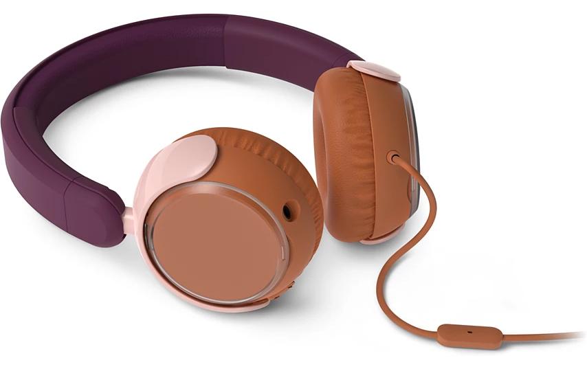 1990457_1 - Mediatech Philips TAK2000MP/00 On-Ear Kinderkopfhörer Magenta-Violett, kabel, 85db Begrenzung