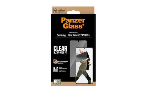 PanzerGlass Clear Glass, UWF, EA Galaxy S26 Ultra