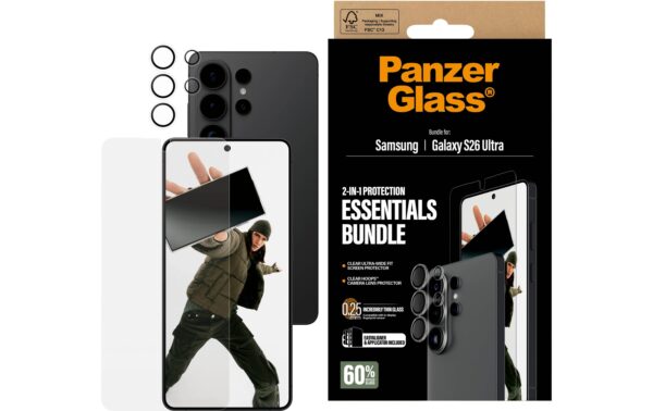 PanzerGlass Hoops 2-in-1 Bundle, UWF Galaxy S26 Ultra