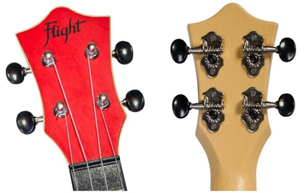 1990908_2 - Mediatech Flight Travel Uku Soprano ABS - Red Ukulele, Gigbag