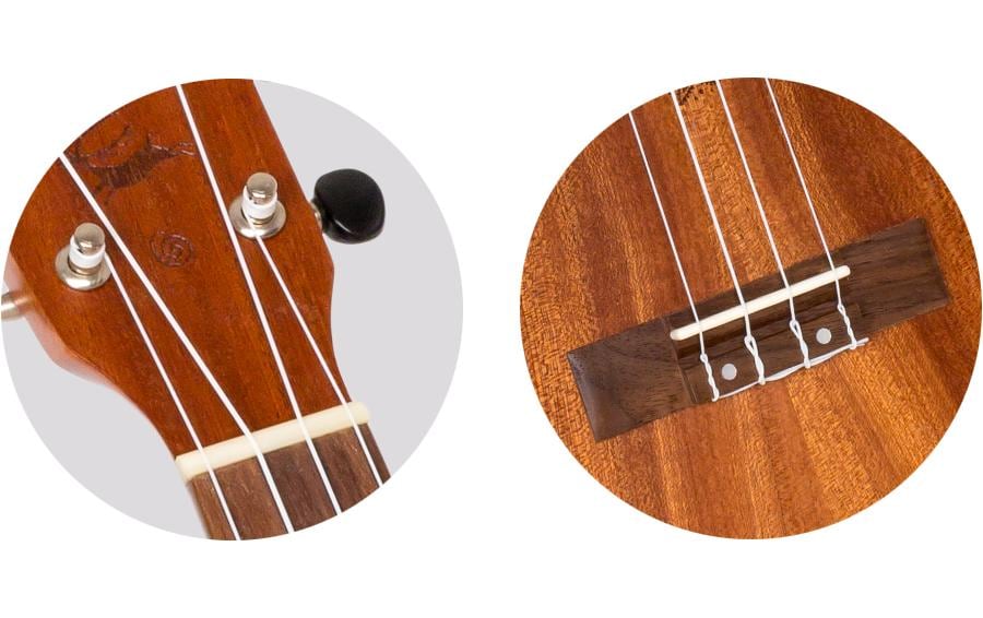 1990915_1 - Mediatech Flight Ukulele Bariton - Sapele Ukulele, Gigbag