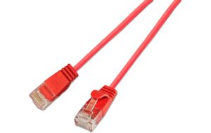 1991963_1 - Mediatech SLIM Patchkabel: U/UTP, 7.5m, rot Cat.6A, LSOH, Klinke nicht brechbar, 3.6mm