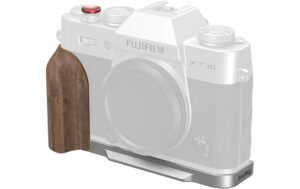 SmallRig L-Shaped Plate w Wooden Handle for FUJIFILM X-T30 III Silver