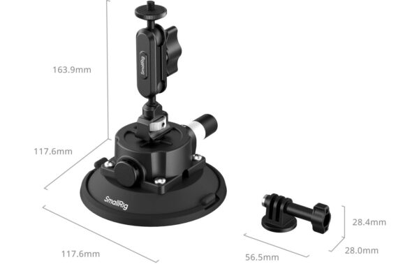 1993174_3 - Mediatech SmallRig 4.5 Suction Cup Mount for Action Cameras