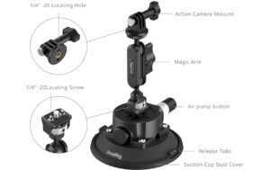 1993174_4 - Mediatech SmallRig 4.5 Suction Cup Mount for Action Cameras